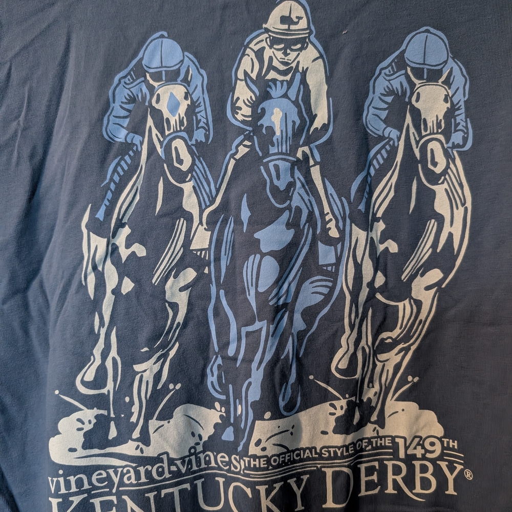 Vineyard Vines Blue Kentucky Derby Men's Shirt